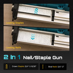 Cordless 2-in-1 Brad Nailer/Staple Gun – 21V