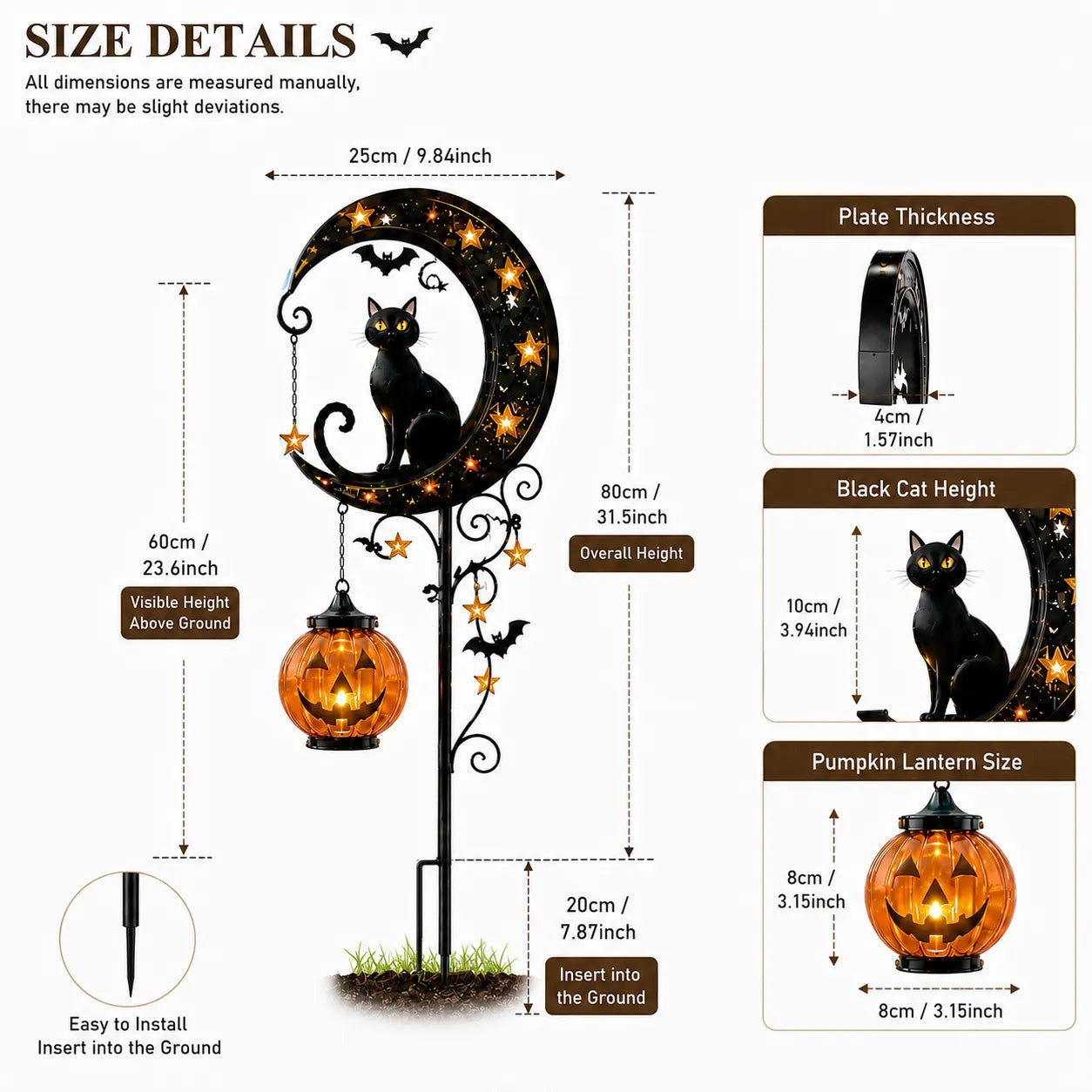 🎃Halloween Early Bird Special Sale 49% OFF-Pumpkin Moon Garden Stake Light