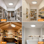 Rechargeable Magnetic Ceiling Lights 2-Pack with Remote