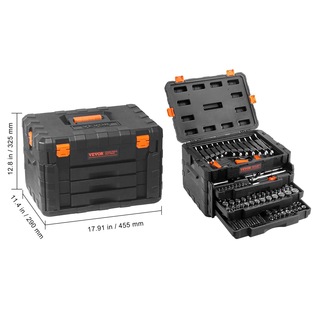 450 Pcs Mechanics Tool Set with Storage Case