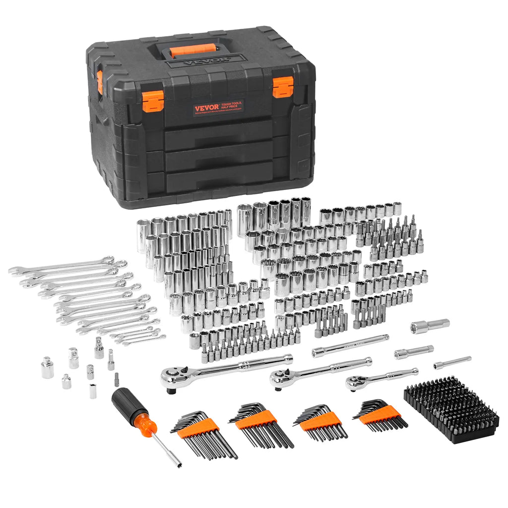 450 Pcs Mechanics Tool Set with Storage Case