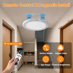 Rechargeable Magnetic Ceiling Lights 2-Pack with Remote