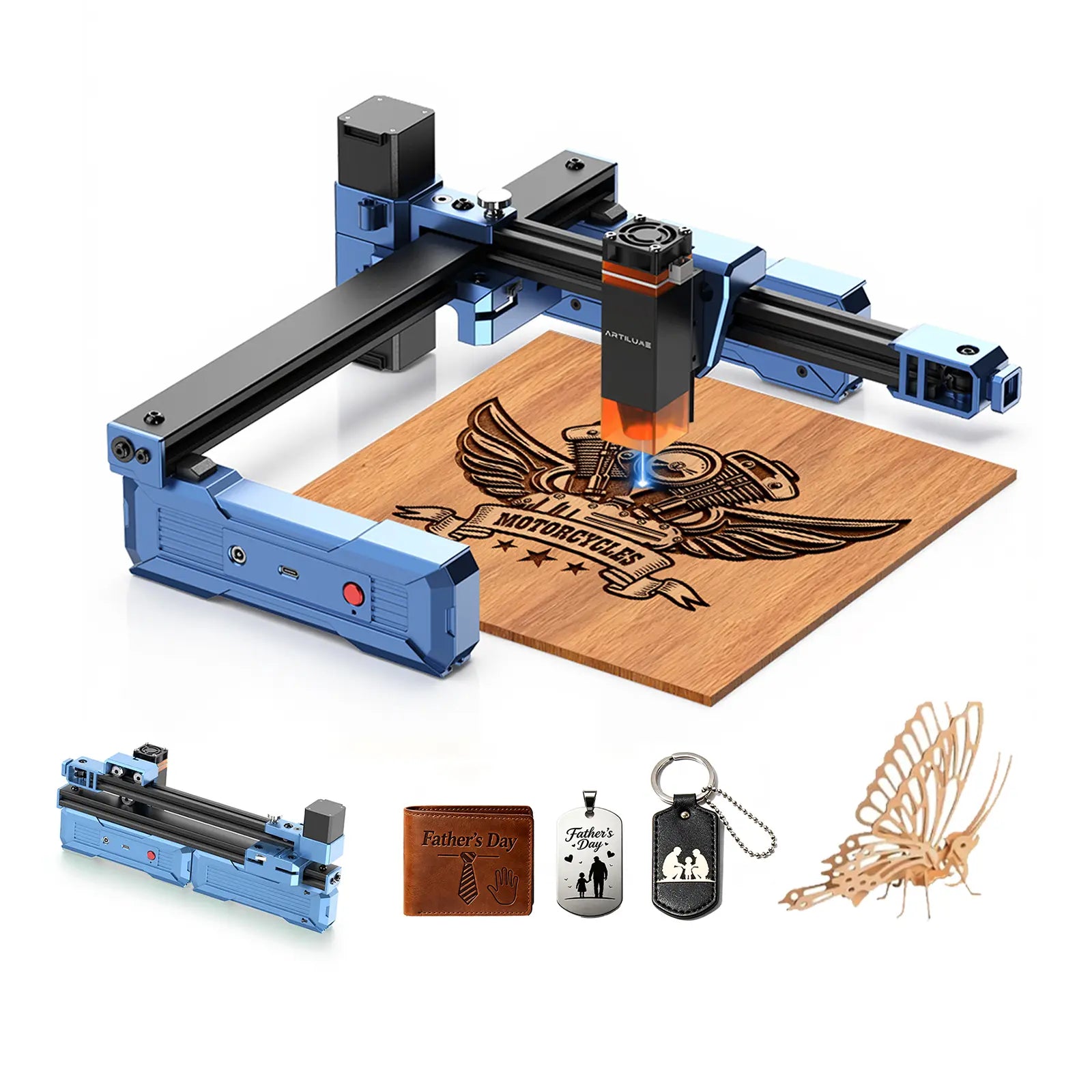 Portable Laser Engraver for Beginners - Foldable & High Precision