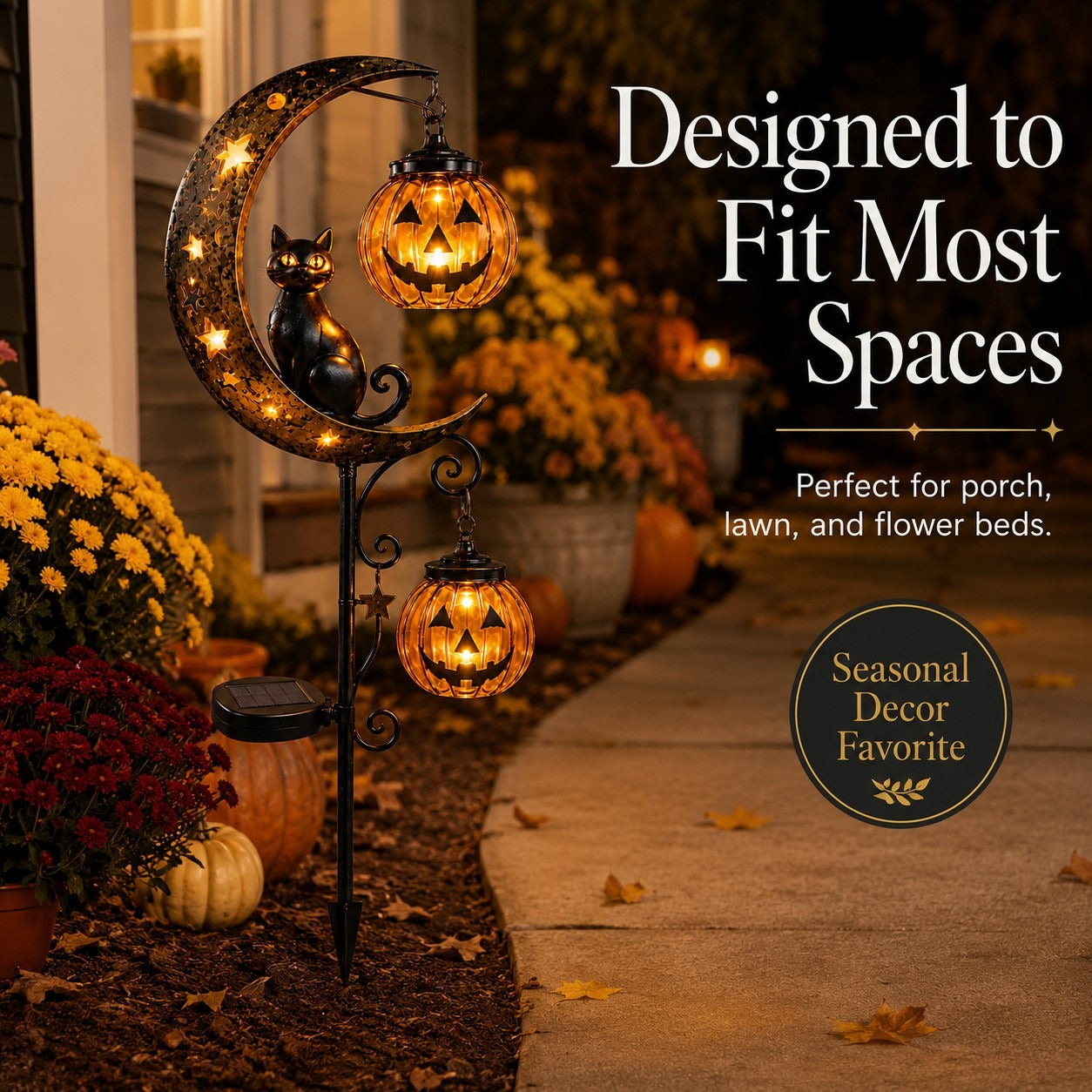 🎃Halloween Early Bird Special Sale 49% OFF-Pumpkin Moon Garden Stake Light