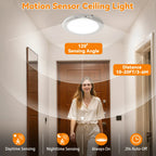 Rechargeable Magnetic Ceiling Lights 2-Pack with Remote