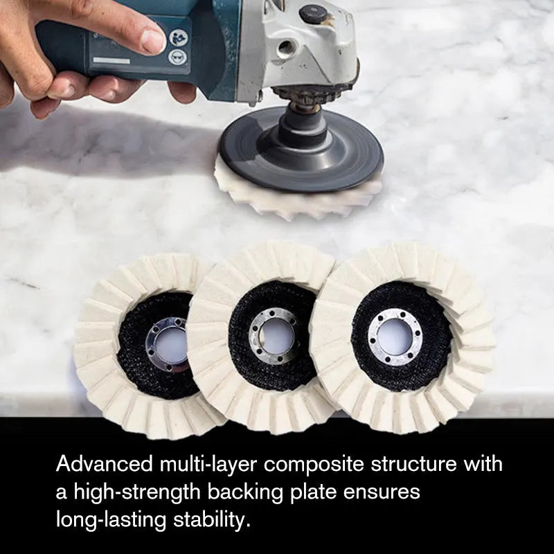 ⚙️ BUY 1 GET 1 FREE! 🔥 Wool Felt Flap Polishing Disc – High-Performance, Fine Polishing & Long-Lasting Use ✨
