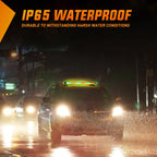 29.5" 56LED Magnetic Roof Top Strobe Light Bar – 12V-24V High-Visibility Warning Light for Work Vehicles