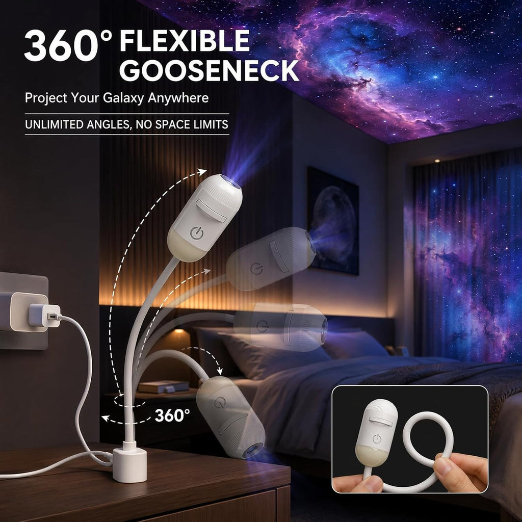 24-in-1 Star Projector Lamp | Ambient Night Light for Bedroom and Ceiling