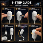 24-in-1 Star Projector Lamp | Ambient Night Light for Bedroom and Ceiling