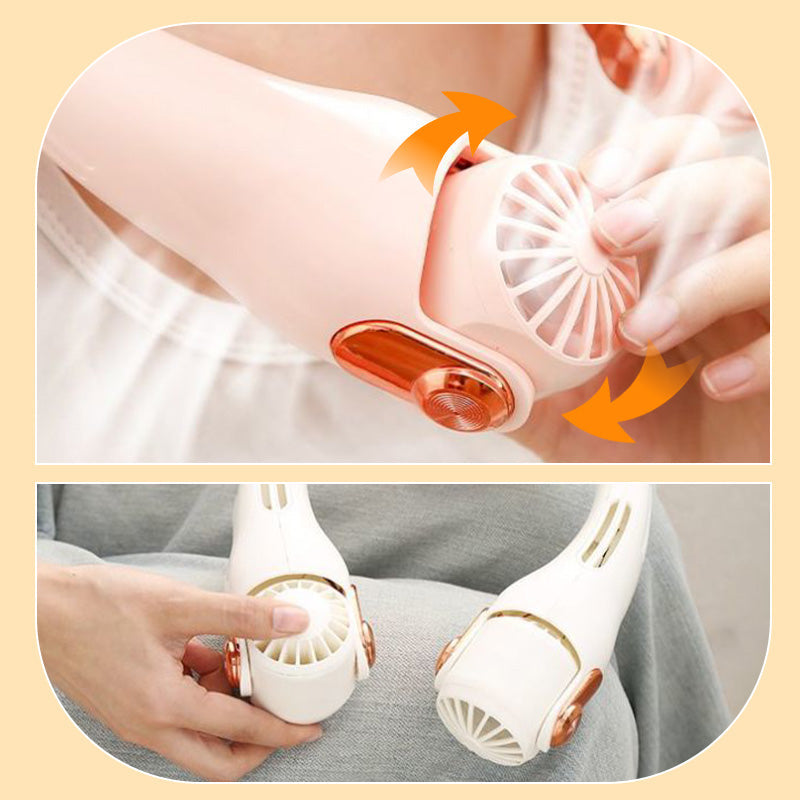 🌀 LIMITED-TIME 49% OFF! 💥 360° Rotating Neck Fan – Ultra Quiet, 3 Speeds, Hands-Free, Long Battery ✨